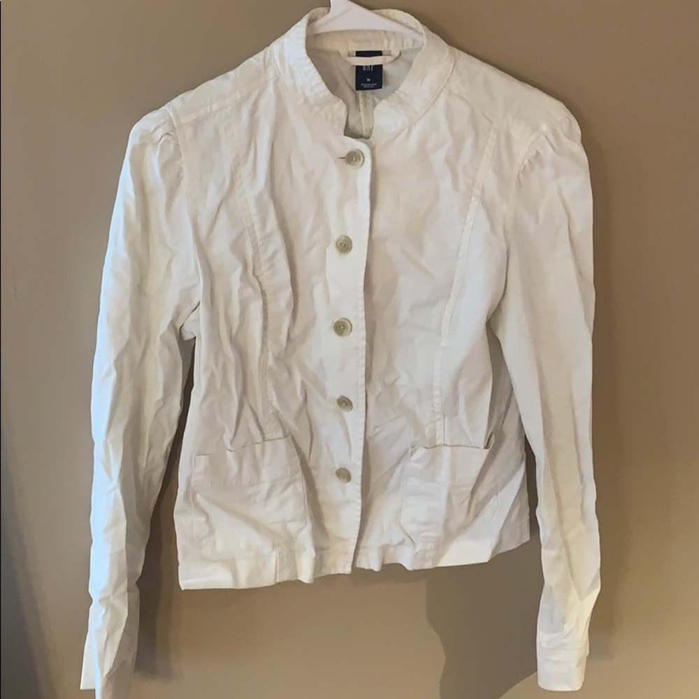 Gap white light weight jacket